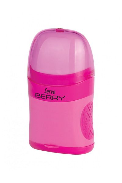 Serve Острилка за гумичка Berry, флуоресцентно розова