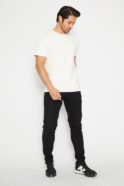 Black project T-shirt İnce Ribana Kumaş