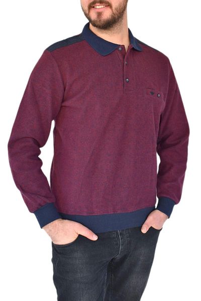 DYNAMO Men's Large Size Polo Collar Sweat 6003-1 Bt Bgl-St02306