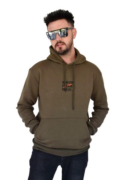 DYNAMO Ανδρικό φούτερ με κουκούλα Oversize 6742 Bgl-st02313