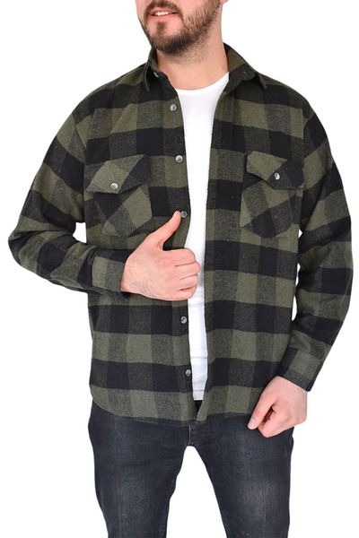 wolente Мъжка риза Lumberjack с двоен джоб и капак, стандартна кройка, Bgl-st02338