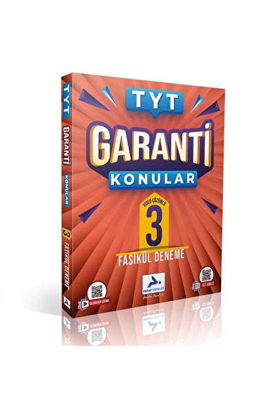 paraf yayınları PARAF TYT GARANTİ KONULAR 3 FASİKÜL DEN. VİD.ÇÖZÜM