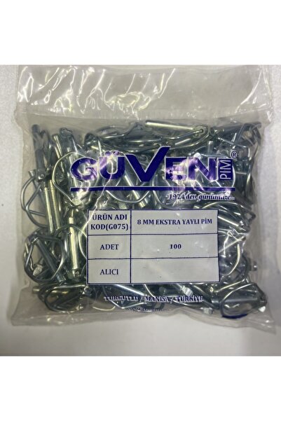 GÜVEN 8 Mm Yaylı Pim (100 ADET)