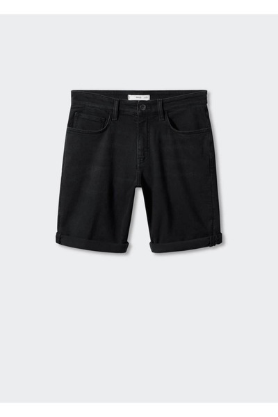 MANGO Man Slim fit kot bermuda şort
