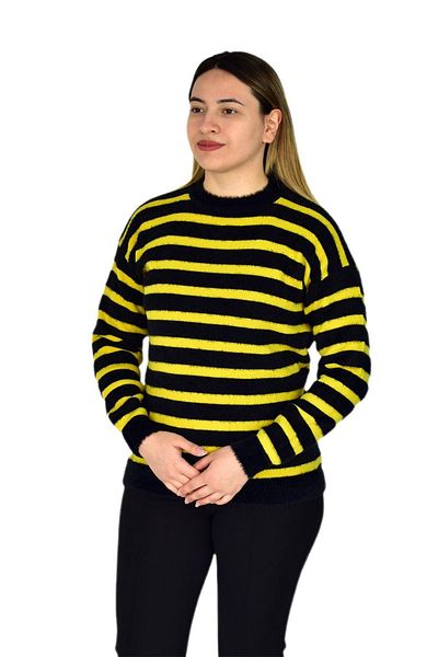 Liliyana Women's Striped Soft Sports Knitwear Sweater BGL-ST03366