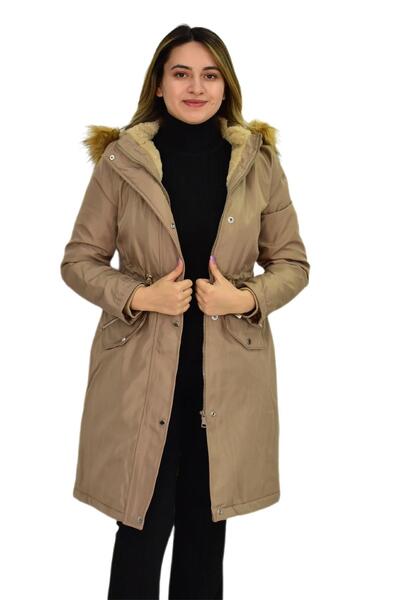 ressam Women's Hooded Bondid Coat K3065 BGL-ST03289