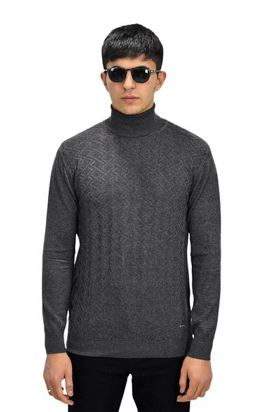 Raymons Men's Sports Turtleneck Sweater - R22507 Bgl-st03177