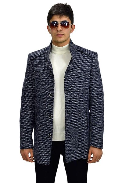 DYNAMO Men's Judge Collar Stamp Coat 9005 BGL-ST03244