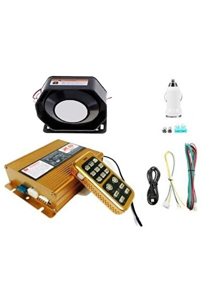 point marketing Profesyonel Siren 200 W Uzaktan Kumandalı Megafonlu Konuşmalı