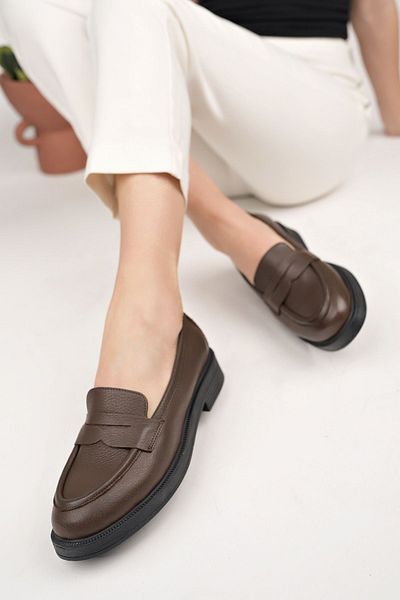 GNS Shoes Brown Women's Shoes Loafer
