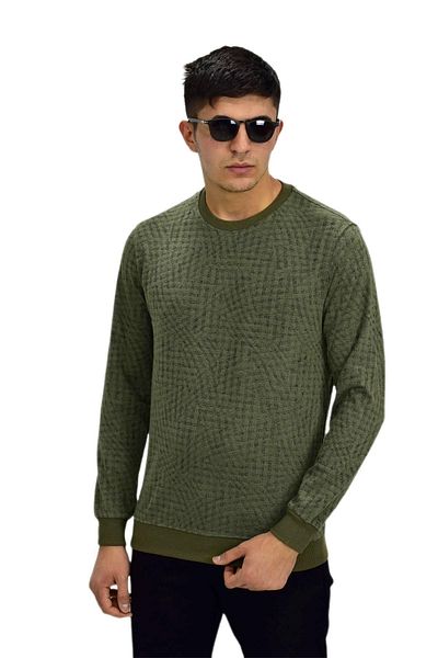 Raymons Мъжки спортен суитшърт с кръгло деколте R2264 BGL-ST03186