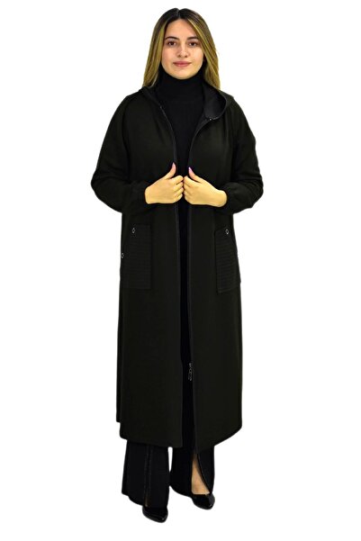 Nazal سترة نسائية شتوية بغطاء للرأس مع جيوب وسحاب BGL-ST03271