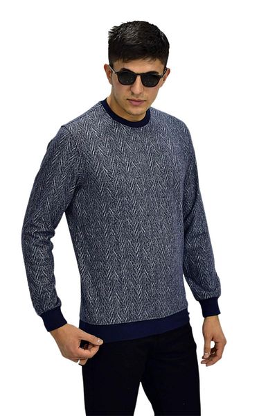 Raymons Мъжки спортен суитшърт с кръгло деколте R2266 BGL-ST03183