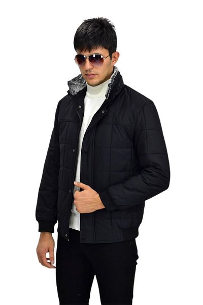 DYNAMO Men's Plus Size Sports Plush Collar Coat M3096 BGL-ST03243