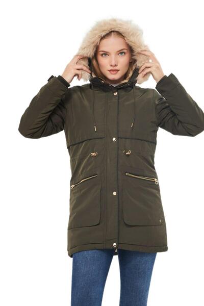 DYNAMO Palton sport cu glugă pentru femei de mărime mare M5565 BGL-ST03224