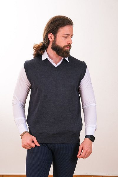 Çukurova Woolen Sleeveless Knitwear Sweater