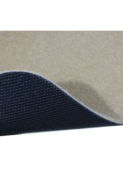 Stepmat Bej Velür Kaymaz Tabanlı Merdiven Basamak Paspası / Halısı