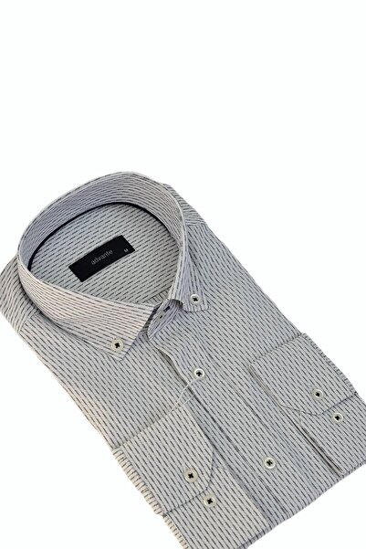 ADVANTE Чоловіча класична сорочка з довгими рукавами та смужками BGL-ST03510