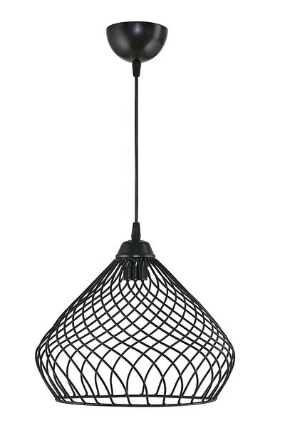 DEDE SINGLE WAVY PENDANT CHANDELIER BLACK