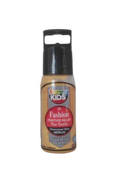 Rich Funny Kıds Boyutlu Boncuk Boya 60cc Metalik Altın