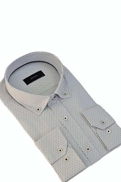 ADVANTE Чоловіча смугаста класична сорочка з довгими рукавами - Bgl-st03510