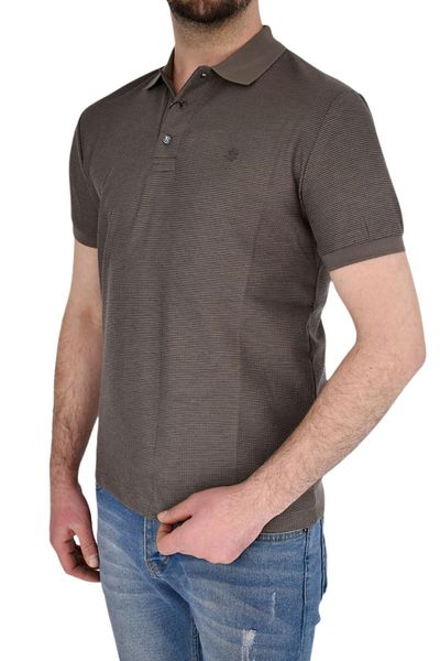 naykı Waffle Patterned Men's Polo Collar T-Shirt - Bgl-st01941