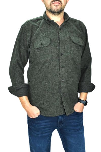 rasstmen Мъжка зимна риза Slim Fit с дълъг ръкав и двоен джоб Bgl-st01681