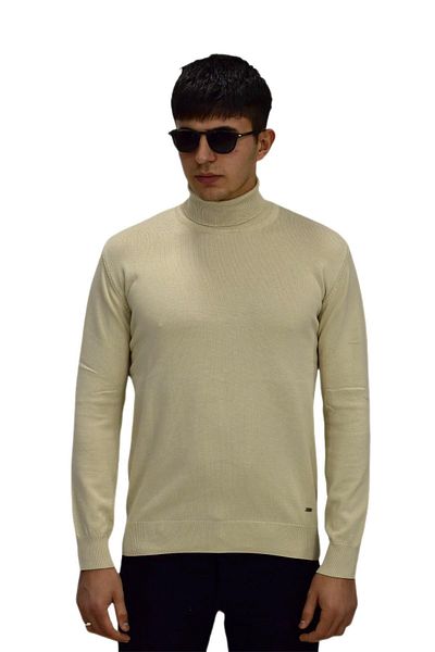 Raymons Men's Sports Straight Turtleneck Sweater R21010 BGL-ST03179