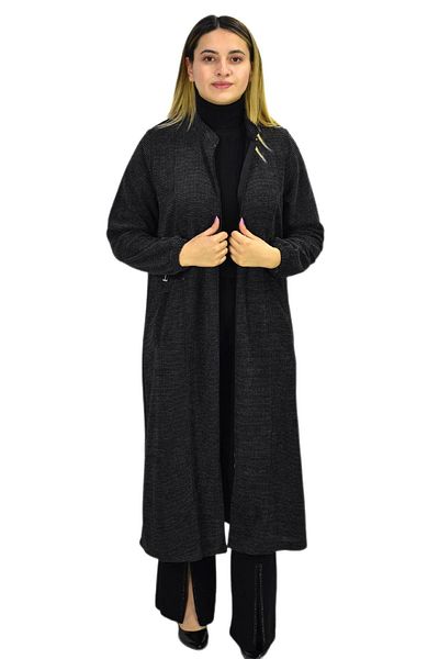 Nazal Women's Winter Pocket Zippered Cap Tunic BGL-ST03157