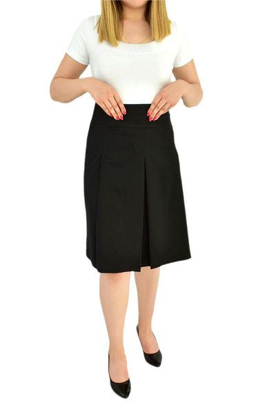 Propet Fusta de dama dubla plisata neagra BGL-1245S