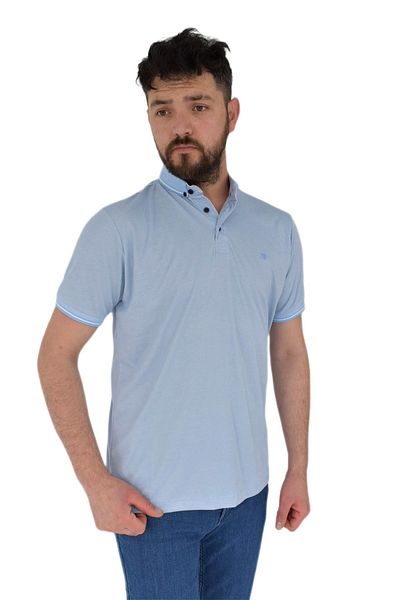 naykı Tricou cu gât polo pentru bărbați de mărime mare Kagi 2355 Bgl-st02819