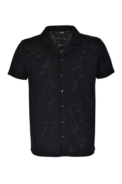 DYNAMO Men's Apache Collar Short Sleeve T-shirt 9939 BGL-ST03745