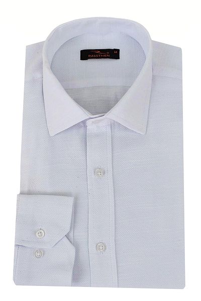 rasstmen Cămașă pentru bărbați Silim Fit Honeycomb Texture Bgl-st02769