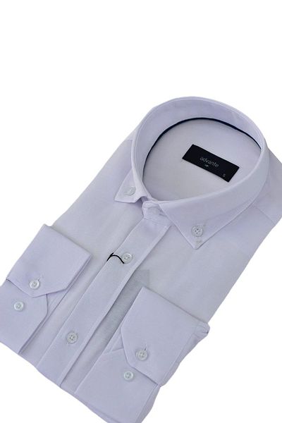ADVANTE Cămașă clasică cu mânecă lungă pentru bărbați Dobby BGL-ST03501