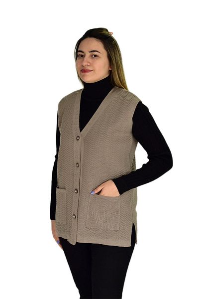 Çalıkuşu Knitwear Women's Vest - Pockets, Model Bgl-st03343