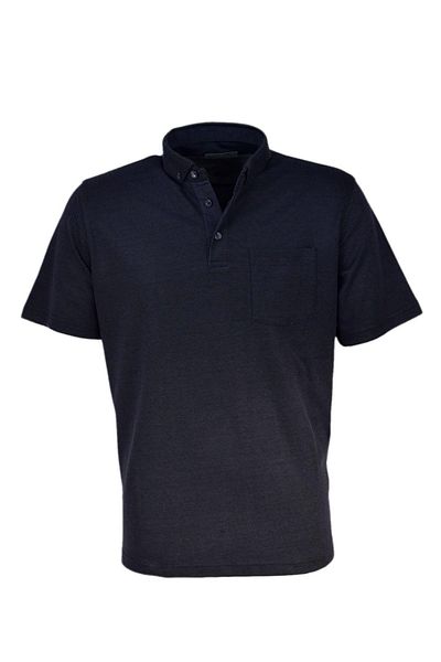 Raymons Tricou cu buzunar jacquard cu guler cămașă pentru bărbați R7710 BGL-ST03773