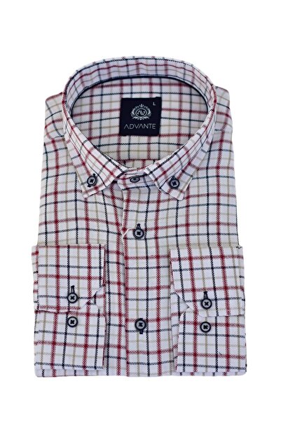 ADVANTE Чоловіча класична сорочка з довгими рукавами в клітинку BGL-ST03505