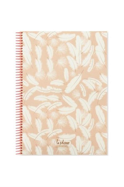 KESKİN COLOR Copertă din carton 16,5x22 cm cu spirală ascuțită 80 de coli Caiet La Pluma cu rigle