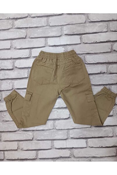 AZRA ÇOCUK GİYİM Keten Korgo Cep Kanvas Pantolon