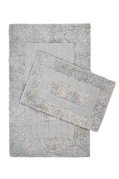 İrya Madison %100 Pamuk Banyo Paspası 2'li Gri 40x60+60x90