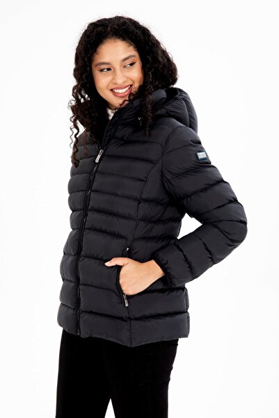 G-FOX Women's Short Detachable Hooded Padded Sports Puffer Jacket 8638
