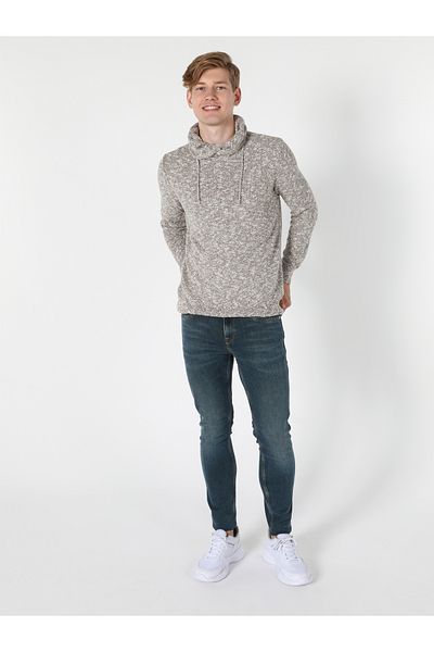 Colin's Gray Men's Regular Fit Raft Collar Sweater - CL 1054819