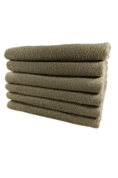 Bol Ticaret Tekstil 70x140 см Карамельний бавовняний 6 штук спортивних рушників - Ванна Спа Масаж Готель Лазня