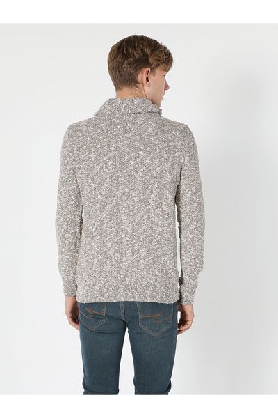 Colin's Gray Men's Regular Fit Raft Collar Sweater - CL 1054819