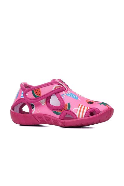 Allyup Unisex Παιδικά Σανδάλια - Aqua Fuchsia, Ευέλικτη Αντιολισθητική Σόλα, Velcro Summer Sea Nursery 141