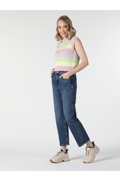 Colin's 900 Laris Regular Fit High Waist Straight Leg Women's Blue Jean Pants Cl 1058607