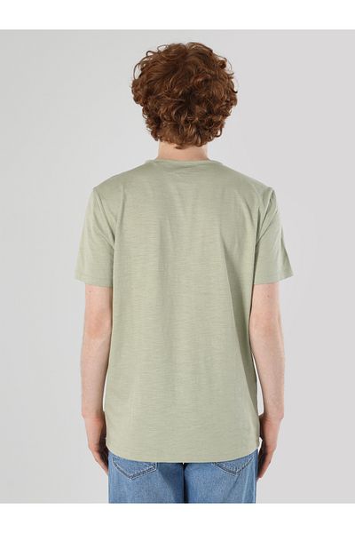 Colin's Ανδρικό κοντομάνικο μπλουζάκι Regular Fit Crew Neck Basic Green Cl 1058580