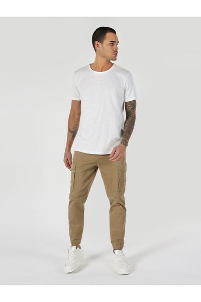 Colin's Regular Fit Crew Neck White Men's Short Sleeve T-Shirt Cl 1058580
