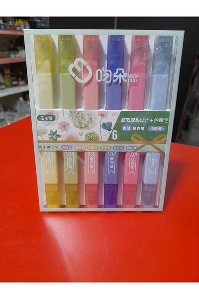gebzeli Natural Colors 6-Piece Highlighter Set - Double Sided Use