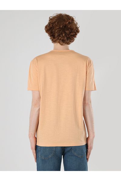 Colin's Regular Fit Crew Neck Basic Orange Men's Short Sleeve T-Shirt Cl 1058580